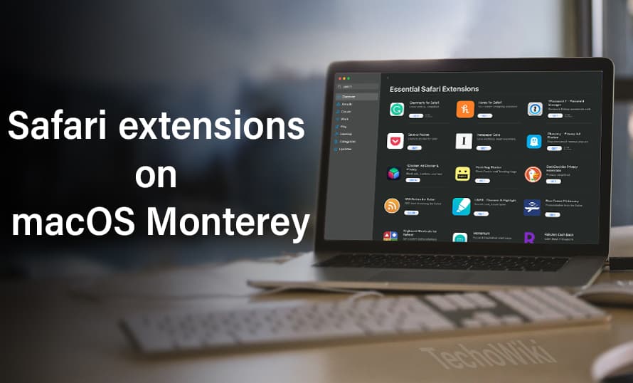 How can we install Safari extensions on macOS Monterey
