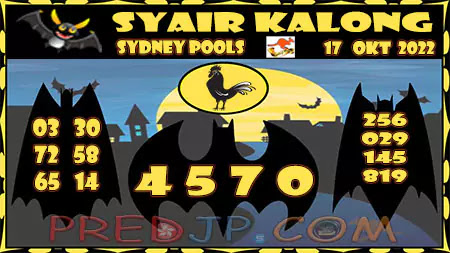 Prediksi Master Sydney Kalong JP Senin 17-Okt-2022