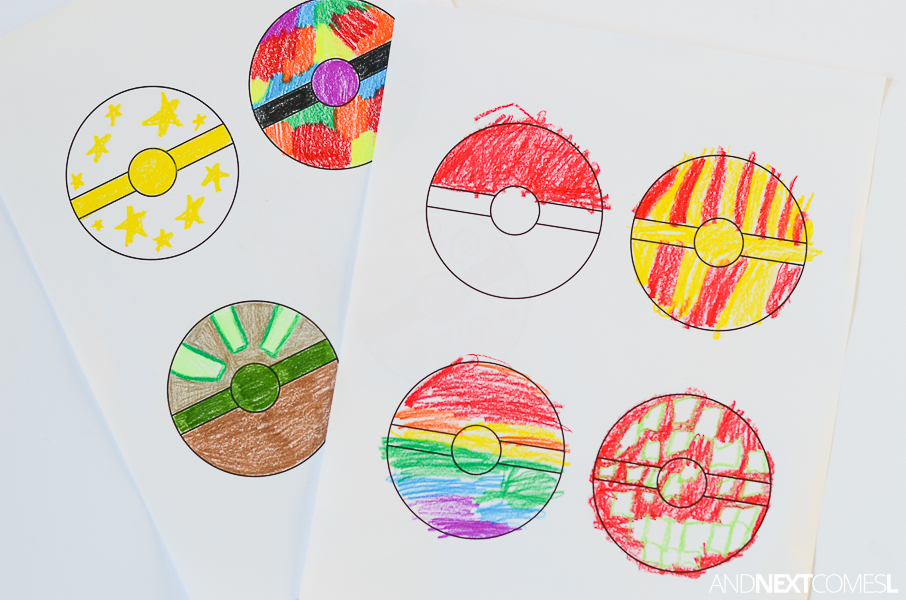Download Free Printable Pokeballs Coloring Sheet for Kids | And ...