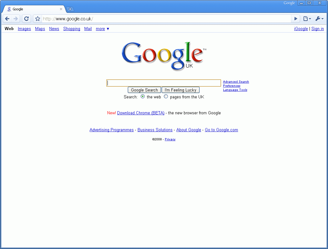 Download Google Chrome