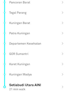 Halte Rute Baru Transjakarta Pinang Ranti-Kuningan