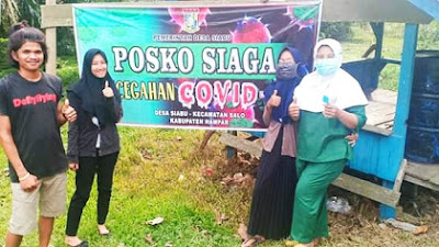 Selain Dirikan Posko, Desa Siabu Stop Seluruh Pengguna Jalan Untuk Pemeriksaan Covid-19