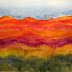 "Southwest Panorama in Reds" by Karla Nolan, watercolor on paper