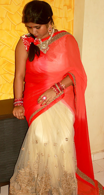 Diwali Saree OOTD Triveni