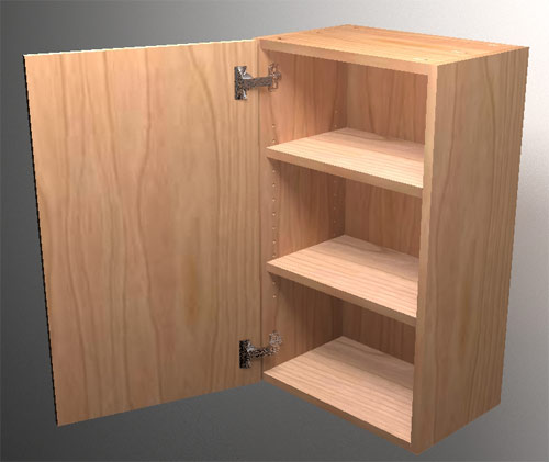 wood shelf cabinet plans