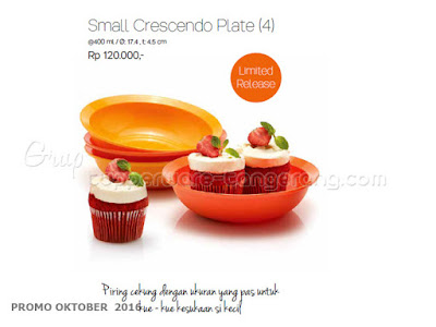 Small Crescendo Plate ~ Tupperware Promo Oktober 2016