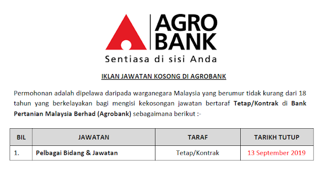 jawatan kosong agrobank