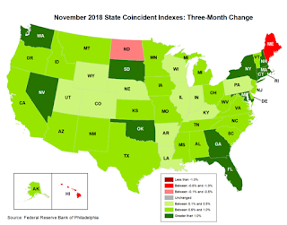 Philly Fed State Conincident Map