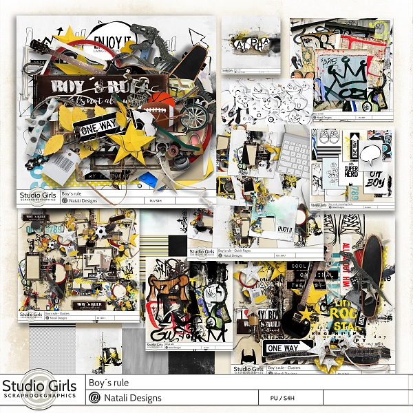 http://shop.scrapbookgraphics.com/Boy-s-rule-All-in-One.html