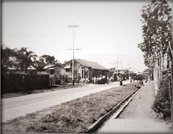 Última parada del tranvía cerca del cruce Guadalupe