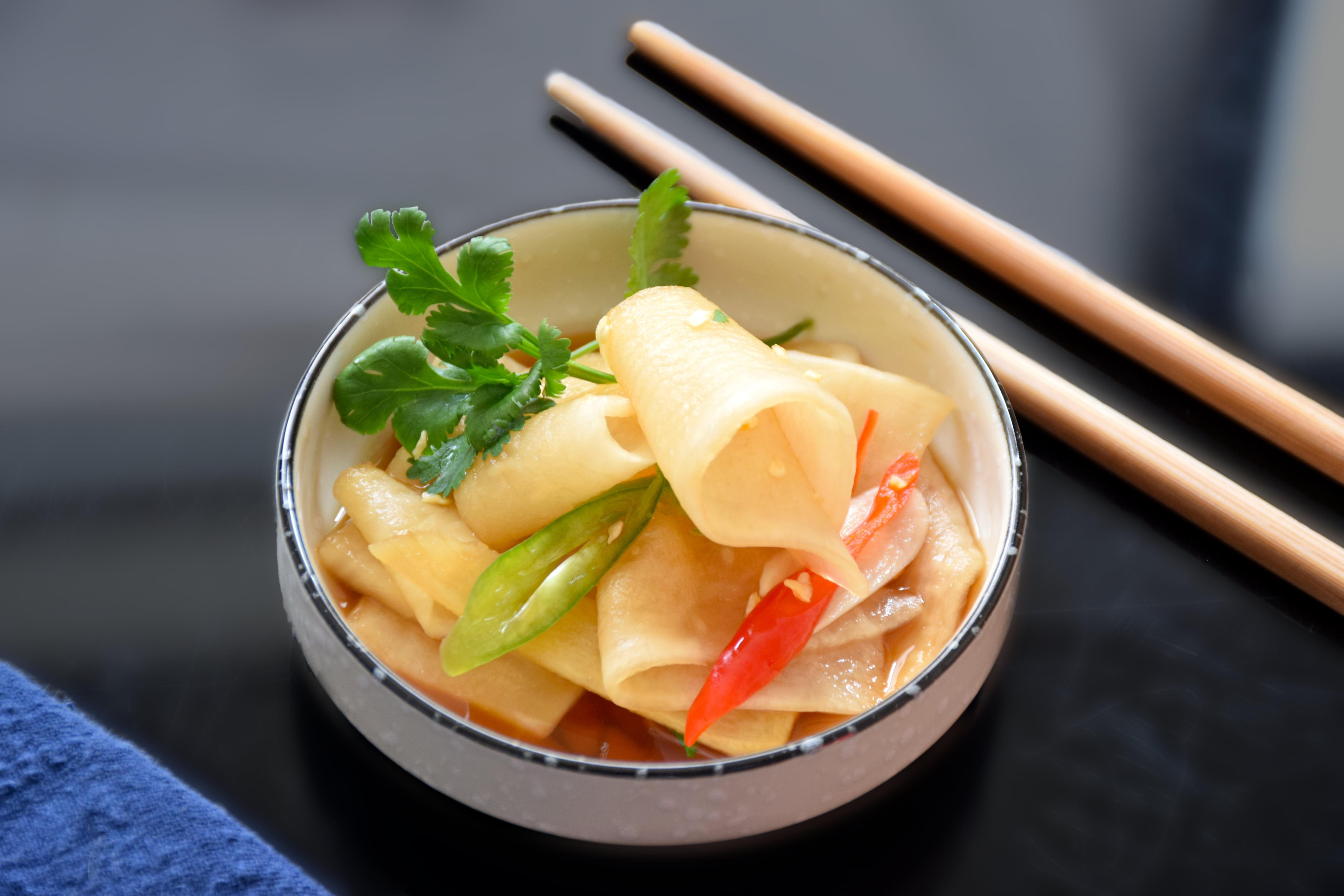 Hot and Sour Daikon Slices