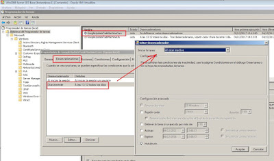 Desactivar una tarea programada