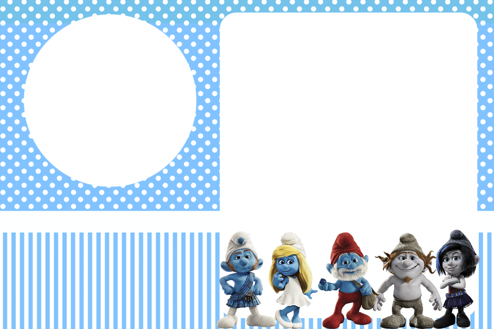 Free Smurf Boys Party Invitations.