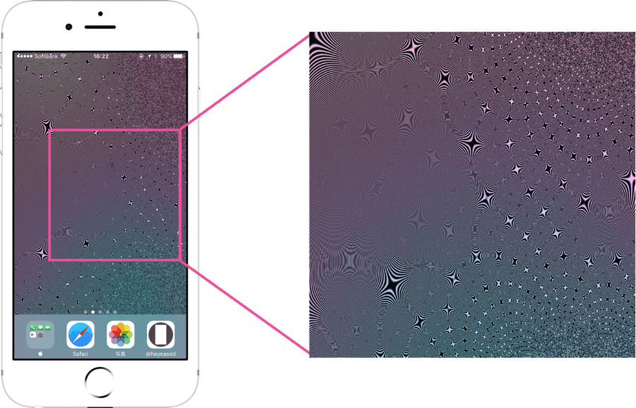 Iphoneを動かすときらめくキモ美しい壁紙 不思議なiphone壁紙のブログ