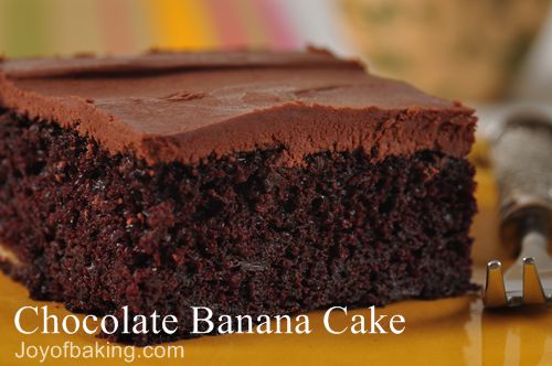 Banana and chocolate cake recipes