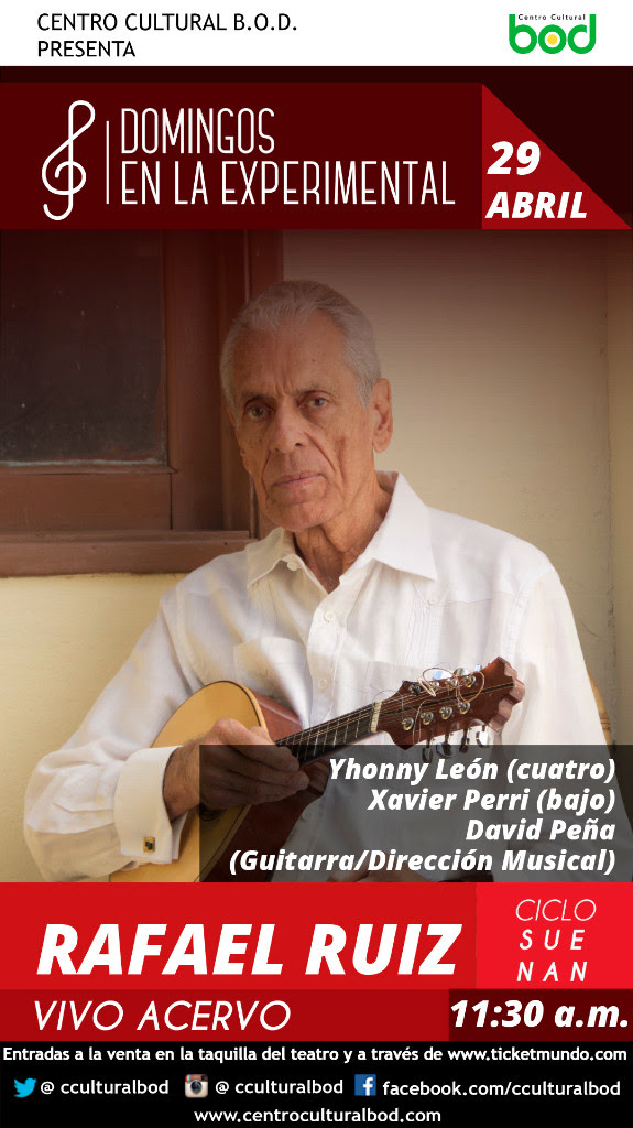 La mandolina venezolana se adueña del Centro Cultural BOD para domingo 29 de abril, 11:30 a.m. en Caracas.