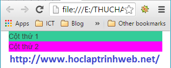 dùng bootstrap chia 2 cột trong lập trình web