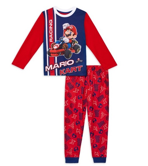 Image: Mario Bro Long Sleeve Pajamas Set