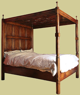 Antique wooden bed