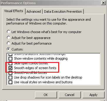 computer text not smooth