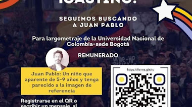 CASTING en BOGOTÁ 2023: Se busca ACTOR - NIÑO que apaente  de 5 - 9 años para PELÍCULA universitaria