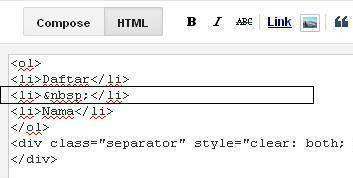 menulis kotak script di blog