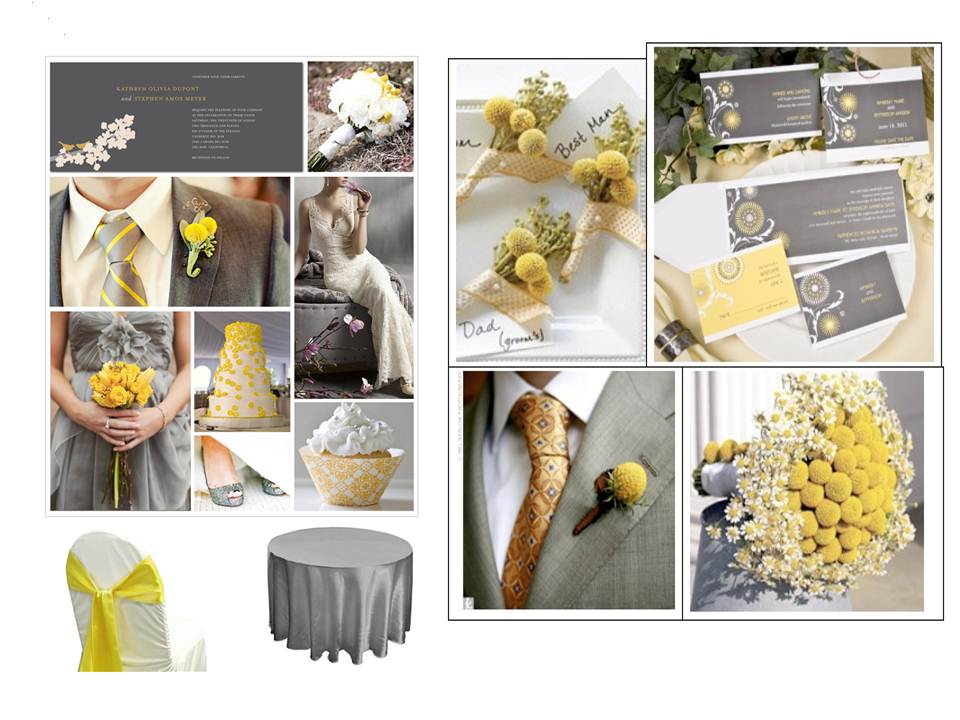 WEDDING IDEAS INSPIRATION FOR 2012 SILVER AND YELLOW