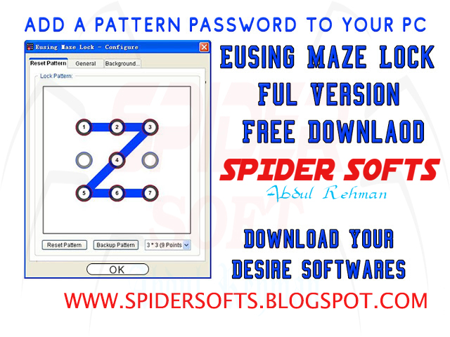 Eusing Maze Lock full version free download By Spider Softs spidersofts.blogspot.com