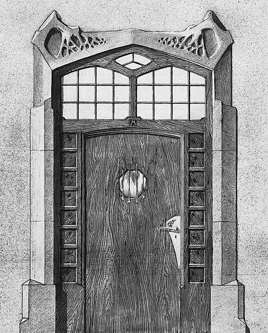 an illustration of an exotic 1905 door