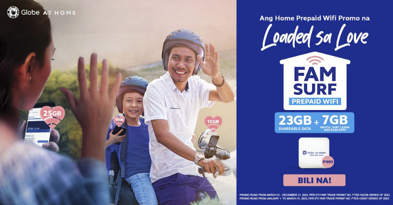 Globe introduces FamSURF "Pasa-data" promos for Prepaid WiFi users!