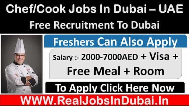 Chef/Cook Jobs In Dubai, Abu Dhabi & Sharjah  UAE 2024