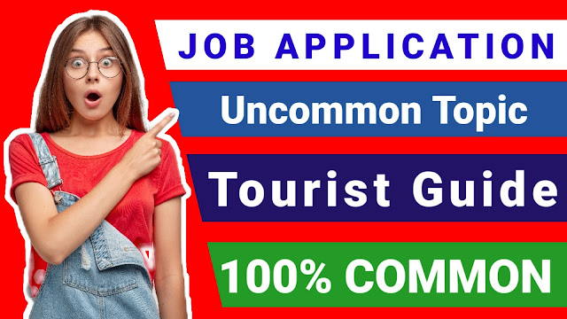 Job application for tourist guide with biodata
