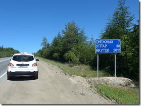 route de la Kolyma au depart de Magadan