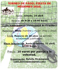 Torneo de Padel Fiesta de Misiones 2010