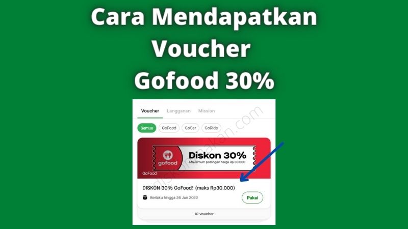 Voucher gofood 30 Ribu