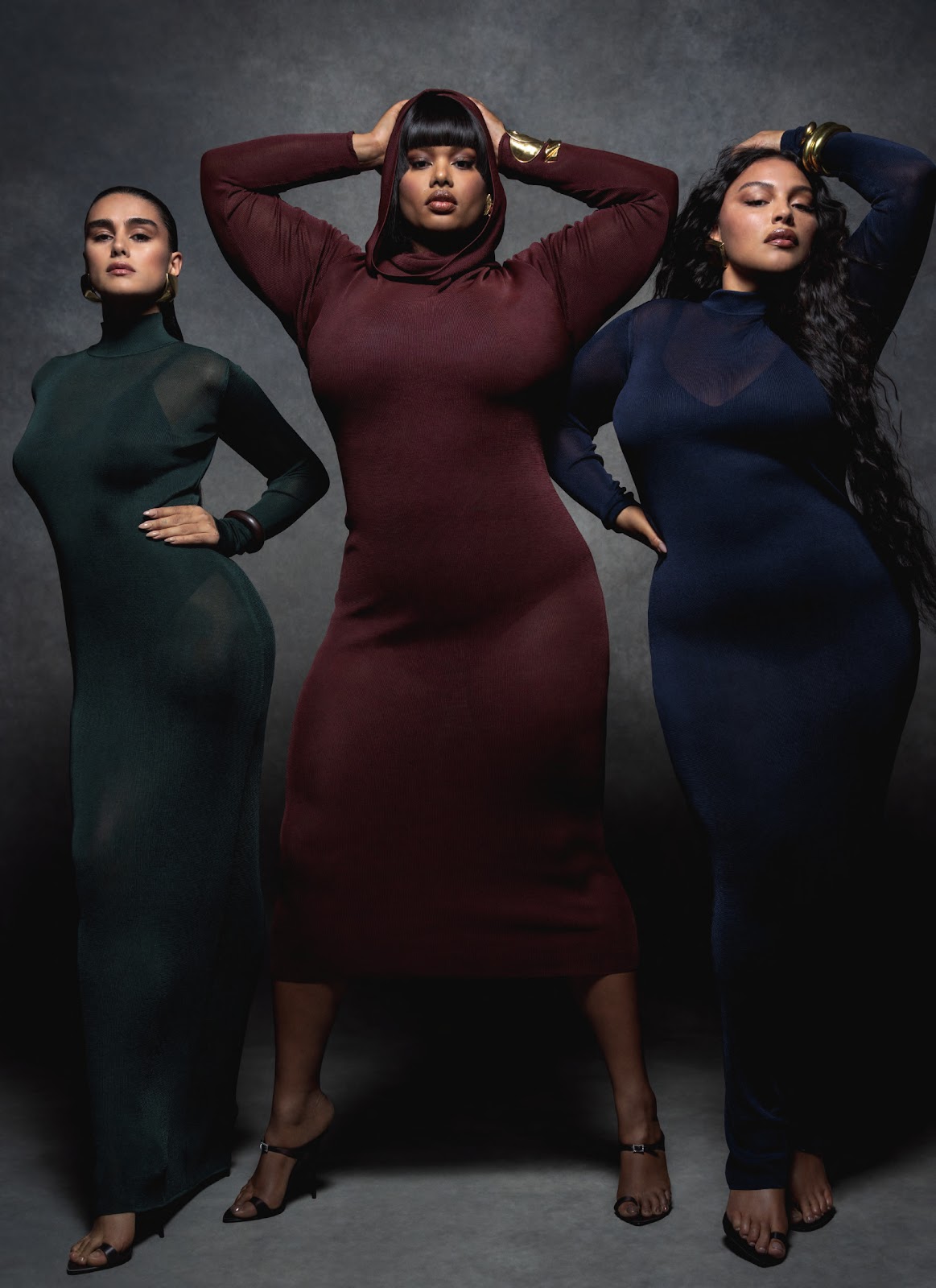 Paloma Elsesser, Precious Lee And Jill Kortleve in Vogue UK April 2023 by Inez & Vinoodh