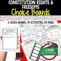 Civics Activities Civics Lessons Civics Choice Boards