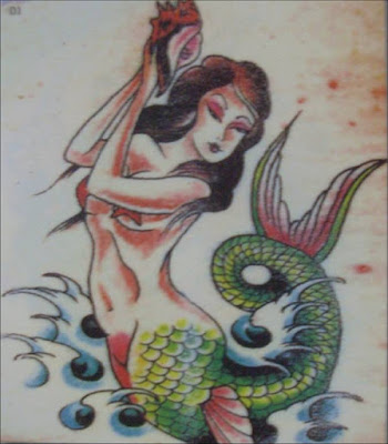 Asia tattoos-Mermaid tattoo