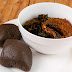 Amala withVegetable Soup (efo riro).