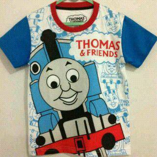 Baju Anak Karakter Thomas Putih Size 1 - 6 Tahun