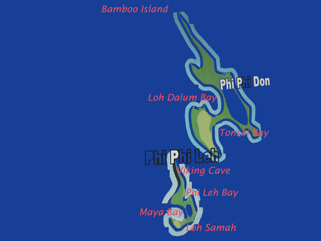 There are two main islands,