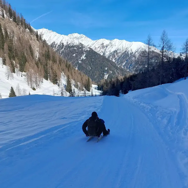 piste slittino valle aurina