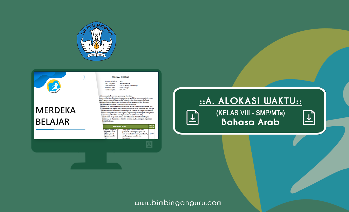 Analisis Alokasi Waktu Bahasa Arab MTS Kelas VIII K13 Revisi 2022/2023 (Lengkap)