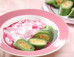 Resep membuat Es Pisang ijo asli Makassar