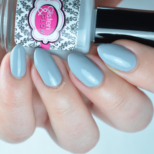 Gray creme nail polish