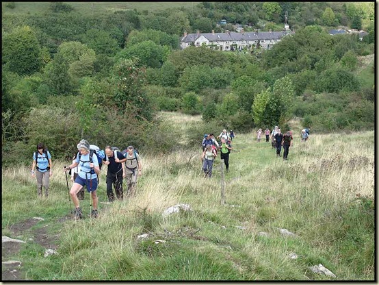 Ascending from Litton Mill towards Taddington