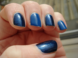 Barry M cobalt blue avon splendid blue nail polish swatches