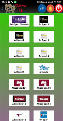 تحميل تطبيق chimera tv apk الجديد لمشاهدة المباريات و الدوريات مباشرة على اجهزة الأندرويد