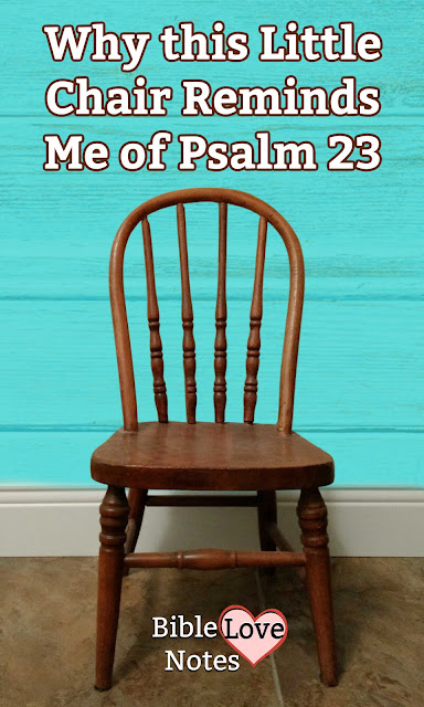 This little wooden chair is almost 100 years old and the story it holds is ever so sweet. This 1-minute devotion explains.