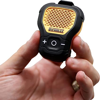 DEWALT Wearable Bluetooth Speaker — Magnetic Clip